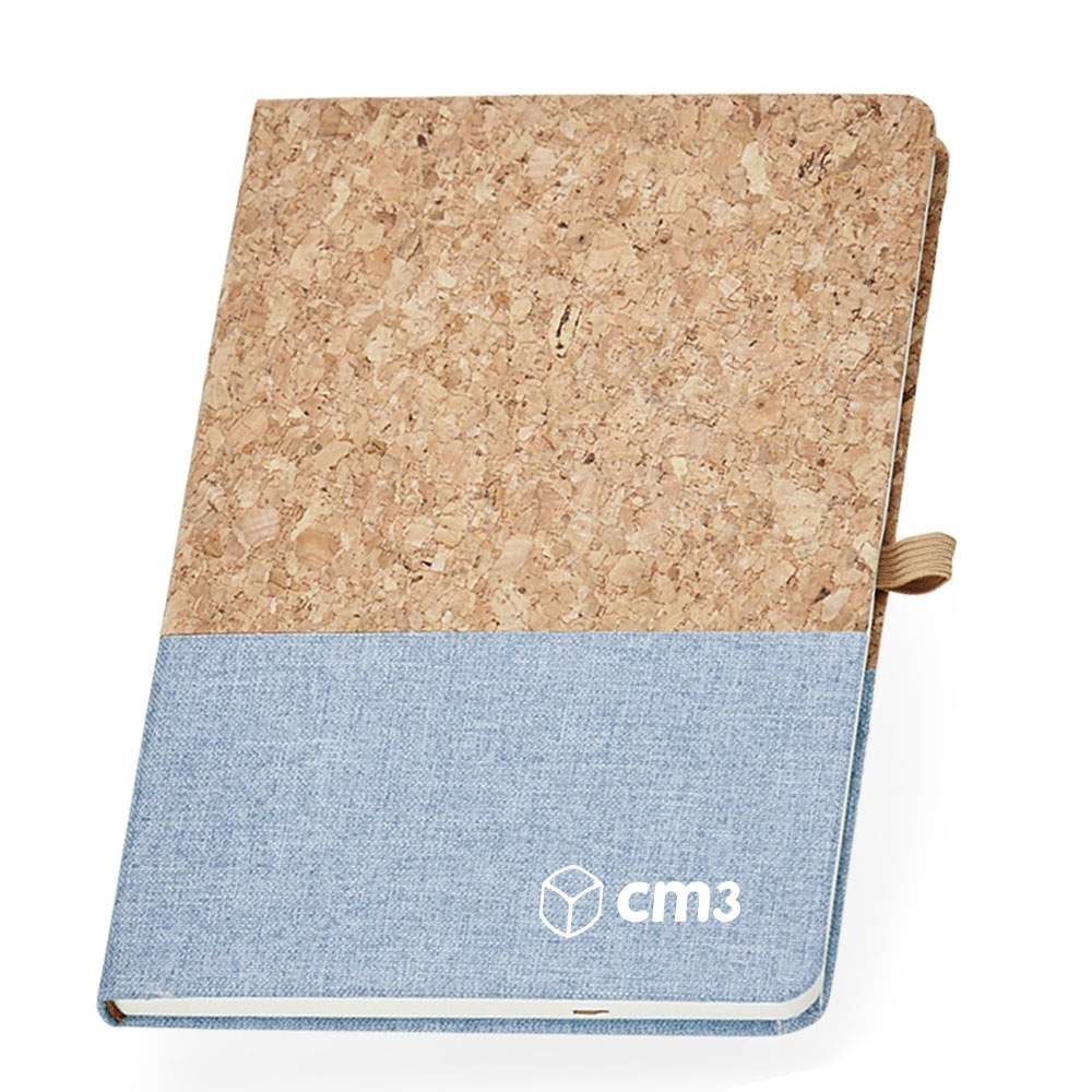 Brindes Personalizados - Caderno de Anotações Cortiça Pautado Personalizado