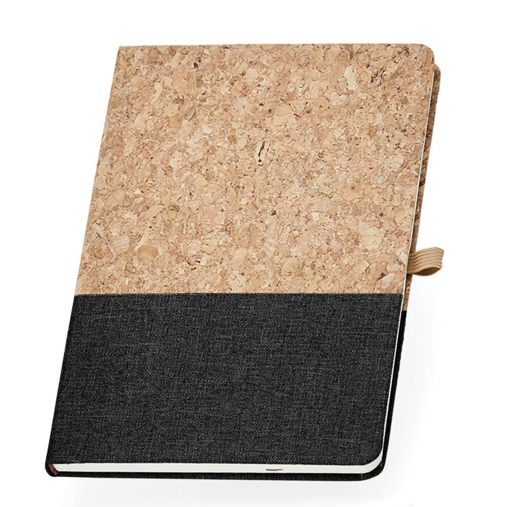 Brindes Personalizados - Caderno de Anotações Cortiça Pautado Personalizado