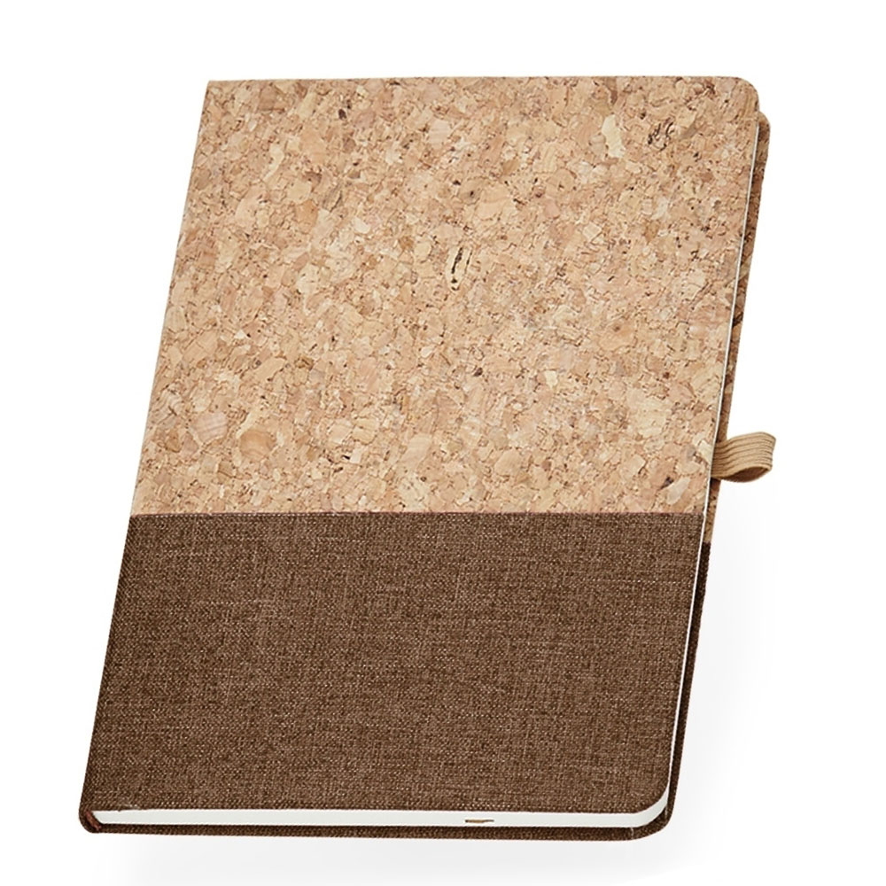 Brindes Personalizados - Caderno de Anotações Cortiça Pautado Personalizado