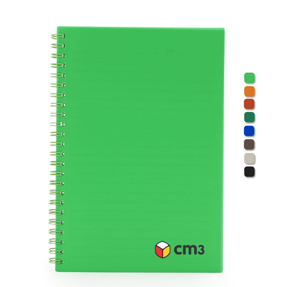 Brindes Personalizados - Caderno de Anotações Plástico Pautado Personalizado