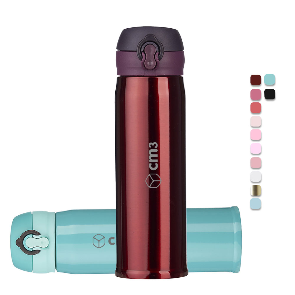 Brindes Personalizados - Garrafa Metal Térmica 400ml Personalizada