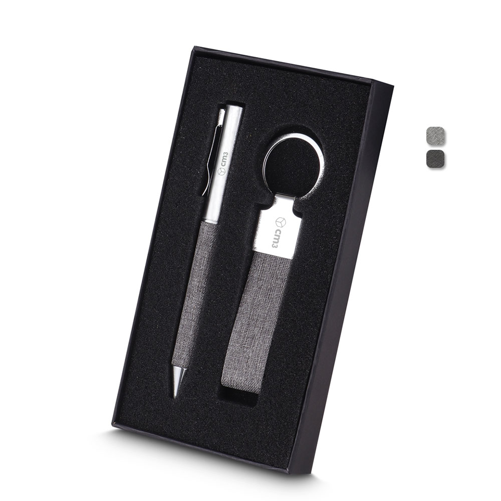 Brindes Personalizados - Kit Executivo 2 Peças com Estojo Personalizado
