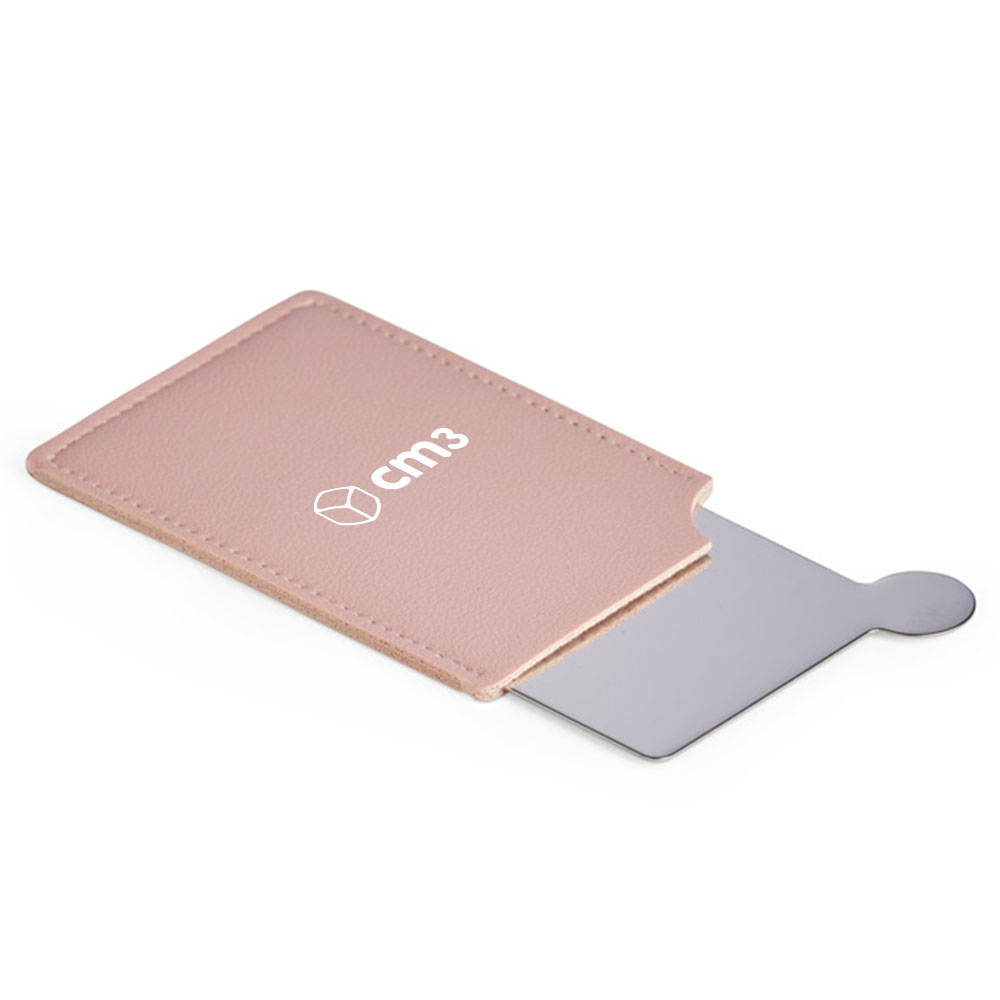 Brindes Personalizados - Espelho de Bolsa Couro Sintético Personalizado