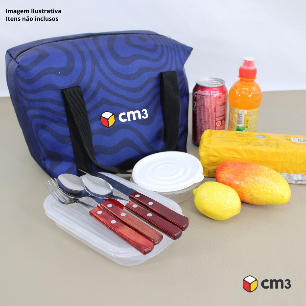 Brindes Personalizados - Bolsa Térmica Gaia - Manta Aluminizada - Poliéster - 9,2 Litros
