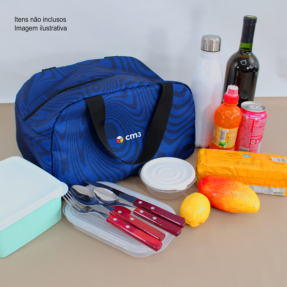 Brindes Personalizados - Bolsa Térmica Selene - Manta Aluminizada - Poliéster - 15 Litros