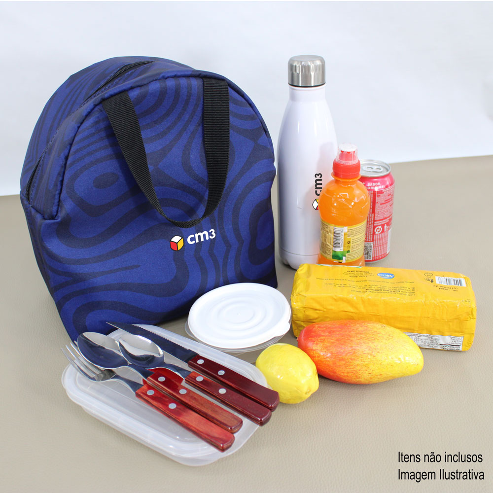 Brindes Personalizados - Bolsa Térmica Myra - Manta Aluminizada - Poliéster - 9 Litros